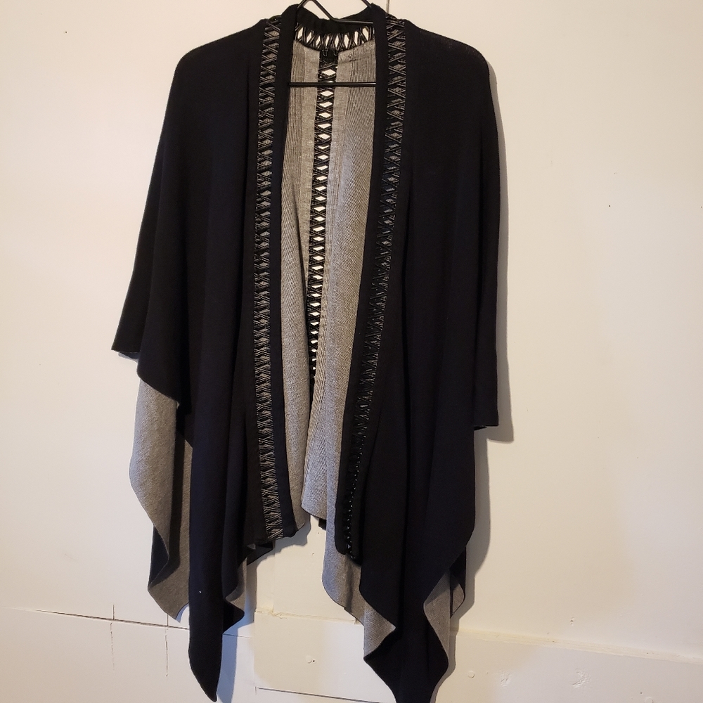 Sweater poncho or wrap